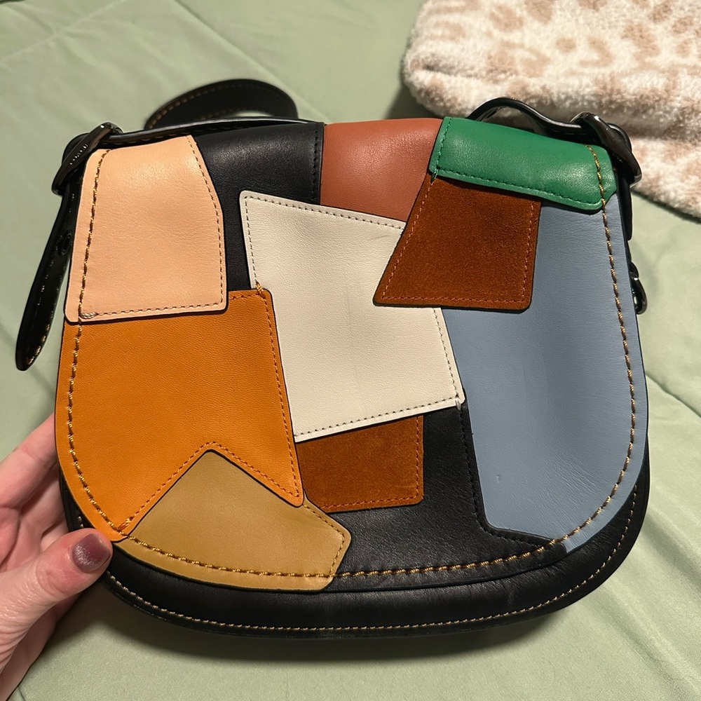 Coach 1941 Patchwork Saddlebag - image 7